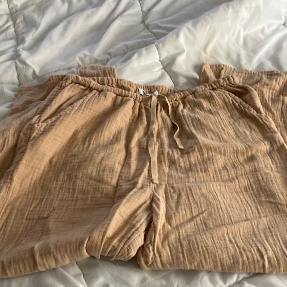 O’Neill beach drawstring pants with pockets beige size M